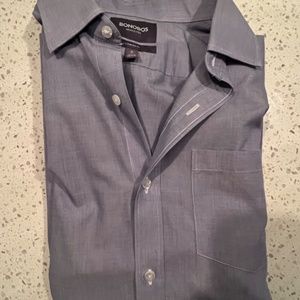 Bonobos Standard Fit Winkle Free Dress Shit - 16" / 34" - Blue